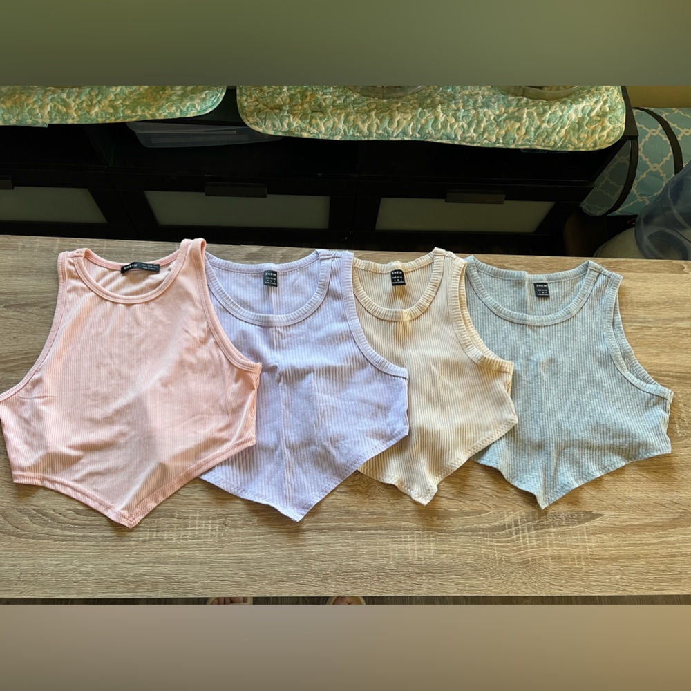 SHEIN crop top bundle, all size small